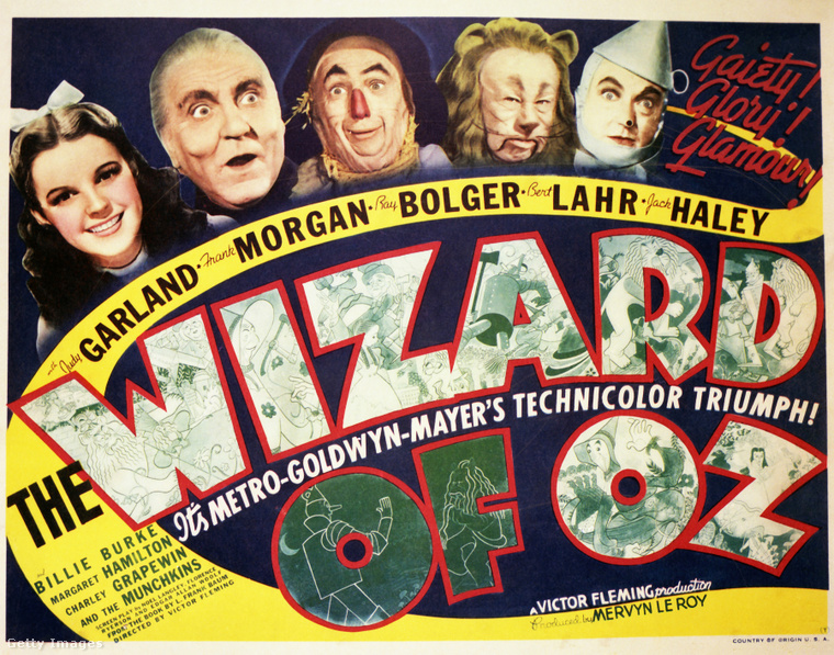 Az 1939-es Óz, a csodák csodája című film posztere. (Fotó: Silver Screen Collection / Getty Images Hungary)