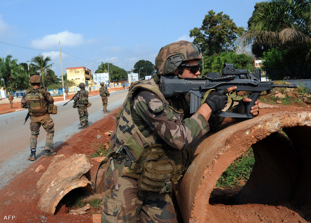 Francia katonák Banguiban