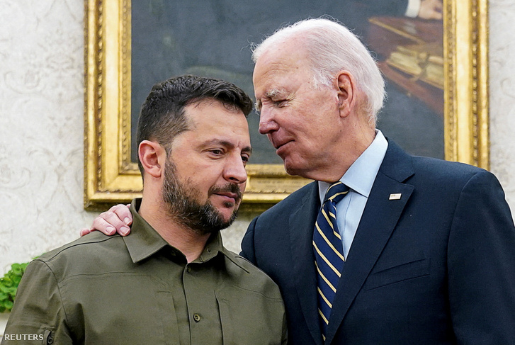 Volodimir Zelenszkij és Joe Biden 2023. szeptember 21-én Washingtonban
