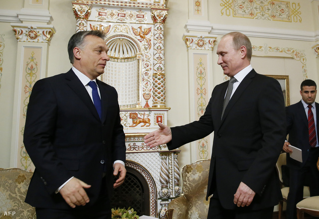 Orbán Viktor és Vlagyimir Putyin Moszkvában