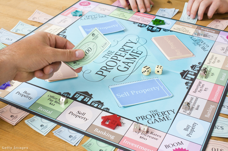 Monopoly-hoz hasonló társasjáték. (Fotó: Dimitri Otis / Getty Images Hungary)