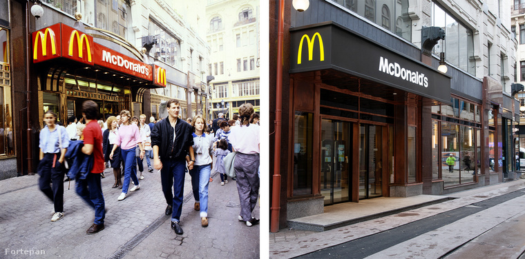 1988 - Budapest első McDonald's gyorsétterme a Régi posta utcában