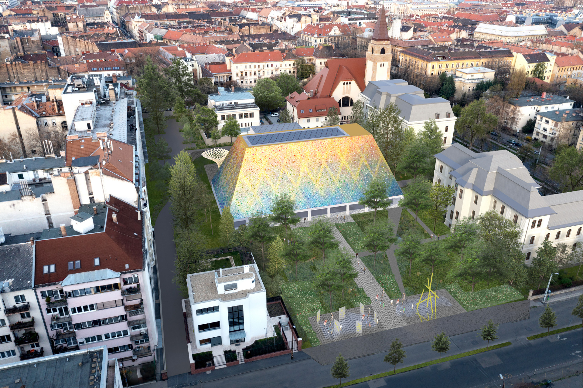 A tervek szerint így nézne ki a Magyar Építészeti Múzeum