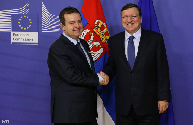 Ivica Dacic és José Manuel Barroso