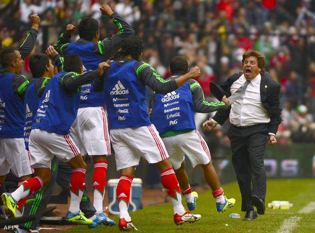 Miguel Herrera és a mexikói csapat