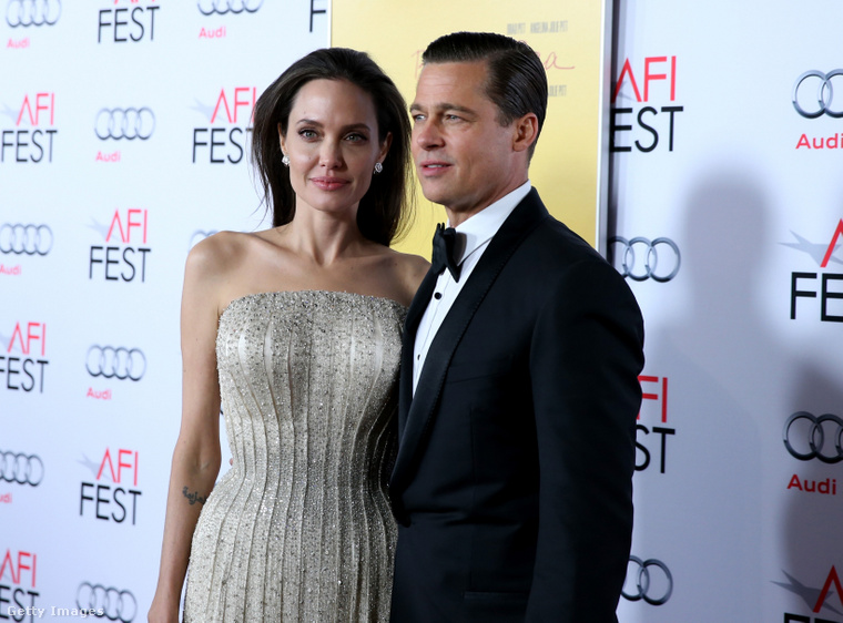 Angelina Jolie és Brad Pitt. (Fotó: Jonathan Leibson / Getty Images Hungary)