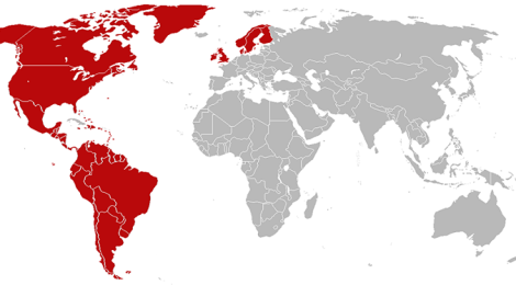 Ezekben az országokban van Netflix.