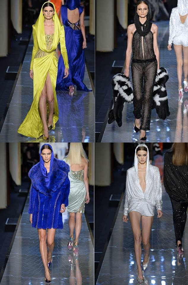 Az Atelier Versace sejtelmes szabásvonalakkal és élénk színekkel kísérletezett idén.