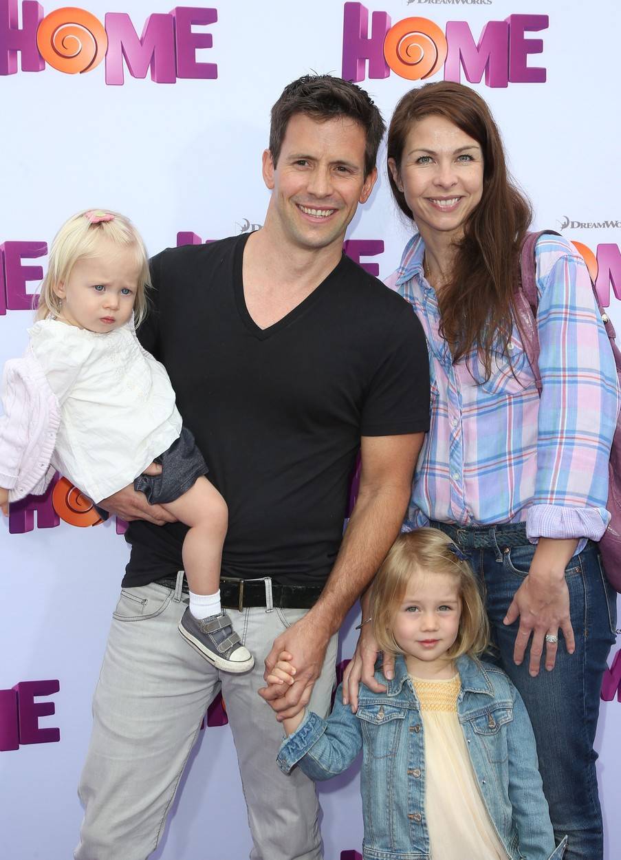 Christian Oliver és családja 2015-ben.