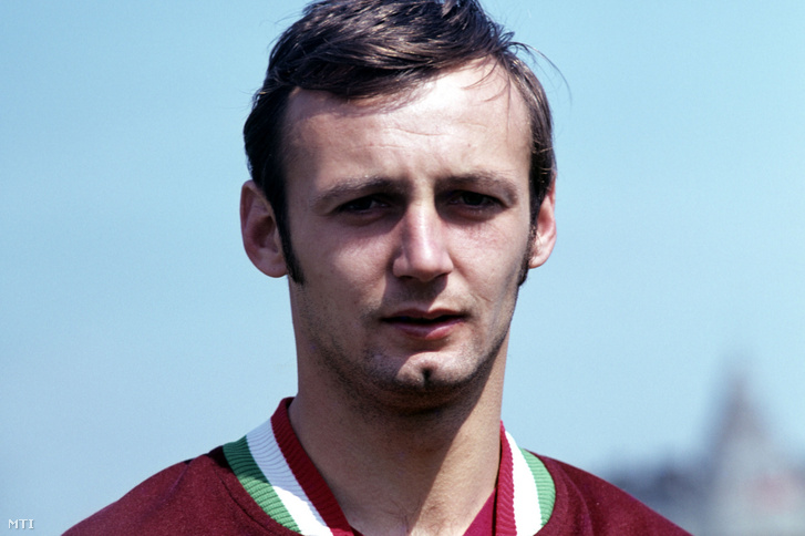 Vidáts Csaba, a magyar labdarúgó válogatott tagja 1971. április 20-án