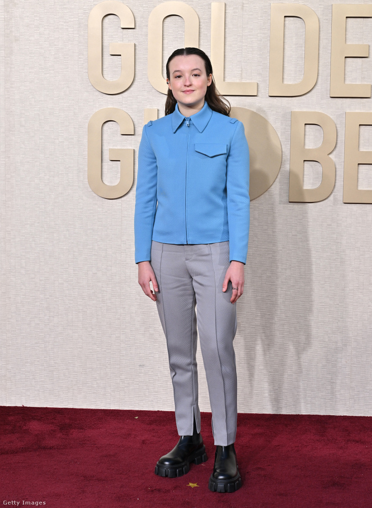Bella Ramsey a Golden Globe-on 2024-ben. (Fotó: Axelle/Bauer-Griffin / Getty Images Hungary)