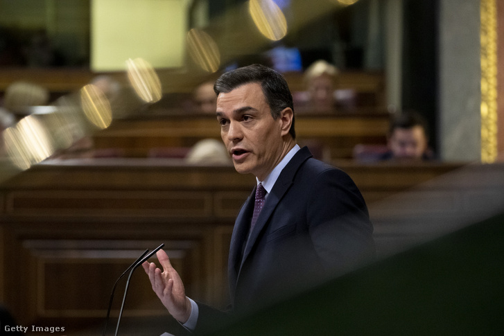 Pedro Sanchez spanyol miniszterelnök 2020. január 4-én