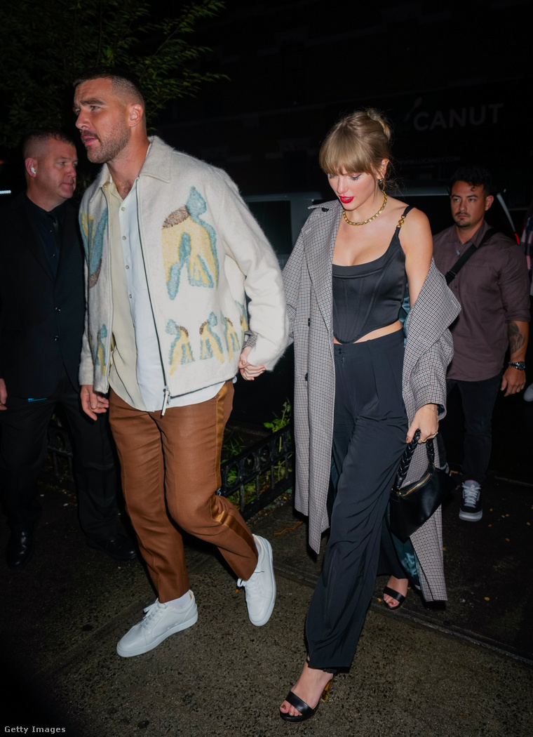 Taylor Swift és Travis Kelce. (Fotó: Mega / Getty Images Hungary)