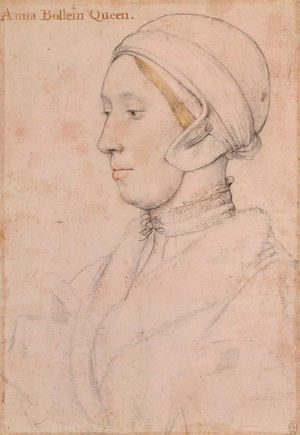 VIII. Henrik királynak festett portét Boleyn Annáról Holbein