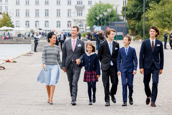 Joakim herceg és családja 2022. szeptember 10-én