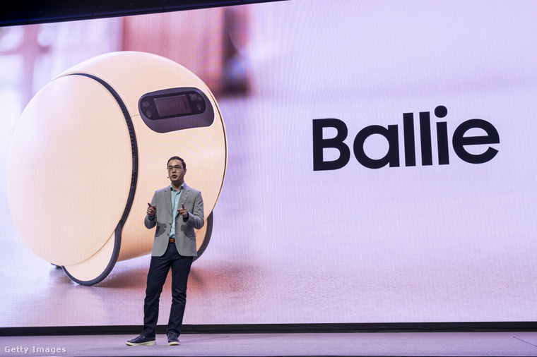 Samsung Ballie. (Fotó: Bloomberg / Getty Images Hungary)