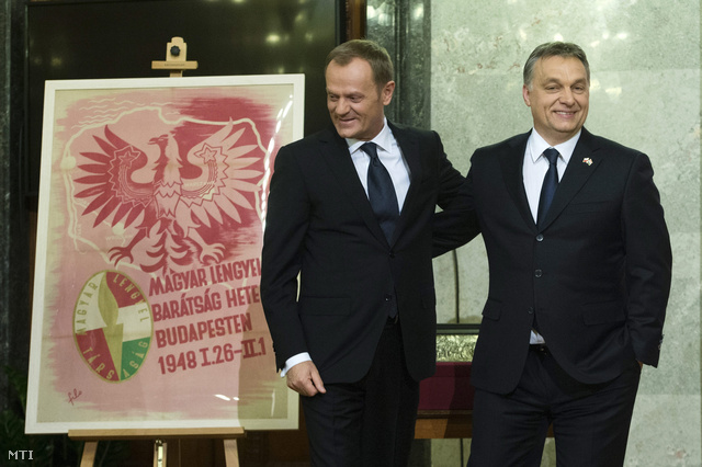 Donald Tusk és Orbán Viktor