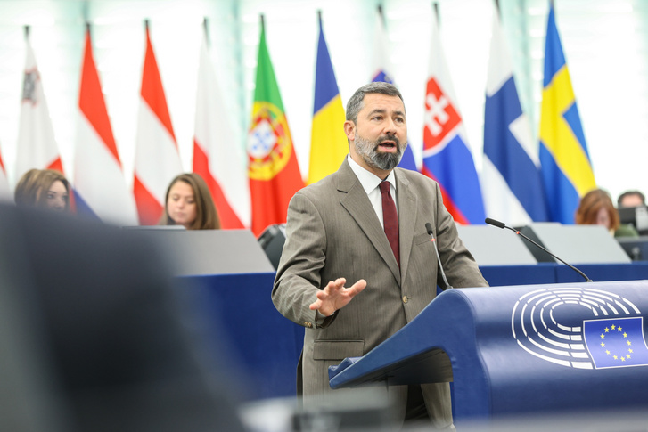 Hidvéghi Balázs felszólal az Európai Parlament plenáris ülésén 2024. január 17-én