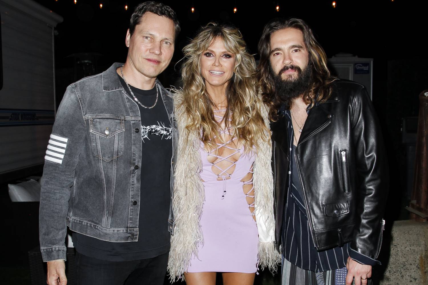 A fotón Tiësto, Heidi Klum és Tom Kaulitz.