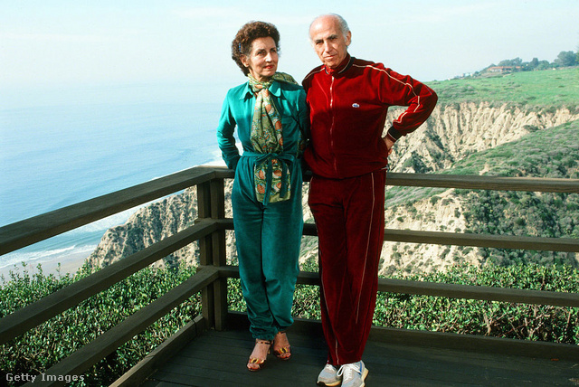 Francoise Gilot harmadik férjével, Jonas Salkkal
