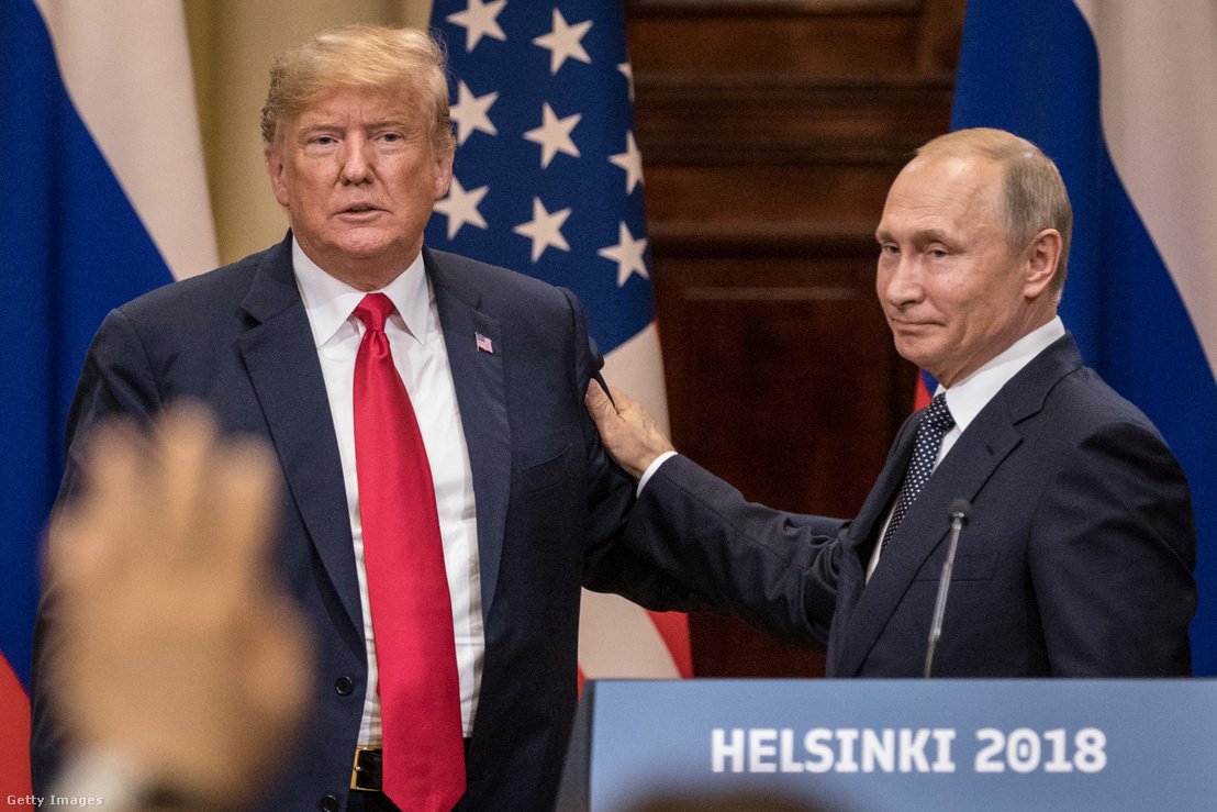 Donald Trump és Vlagyimir Putyin 2018-ban