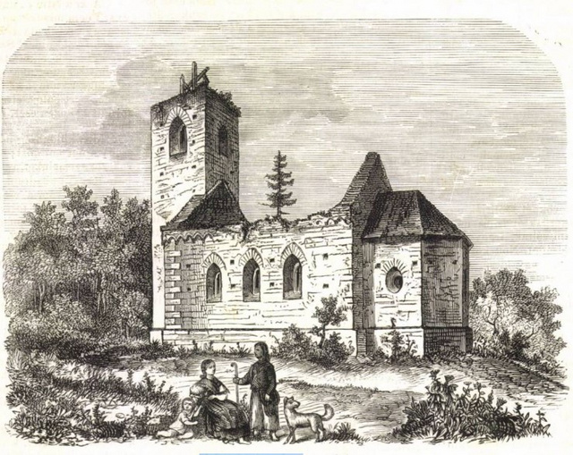 A templom, ahogyan Rómer Flóris 1863-ban látta