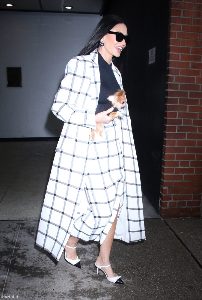 Demi Moore egy esti beszélgetős műsor, a The Drew Barrymore Show New York-i stúdiójába igyekezett, amikor lencsevégre kapták a paparazzik