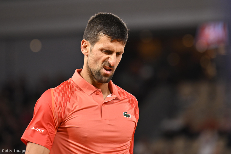 Novak Djokovic végig frusztrált volt a Sinner elleni meccs alatt. (Fotó: Eurasia Sport Images / Getty Images Hungary)