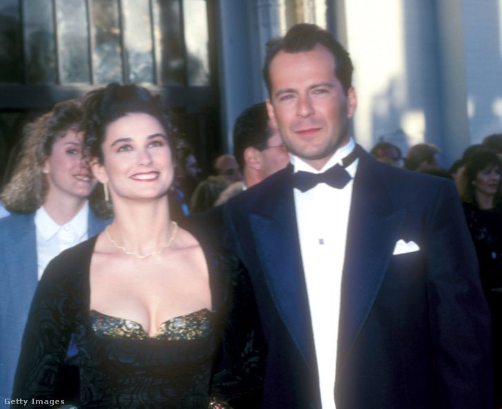 Demi Moore és Bruce Willis a 61. Oscar-gálán 1989-ben vendégként