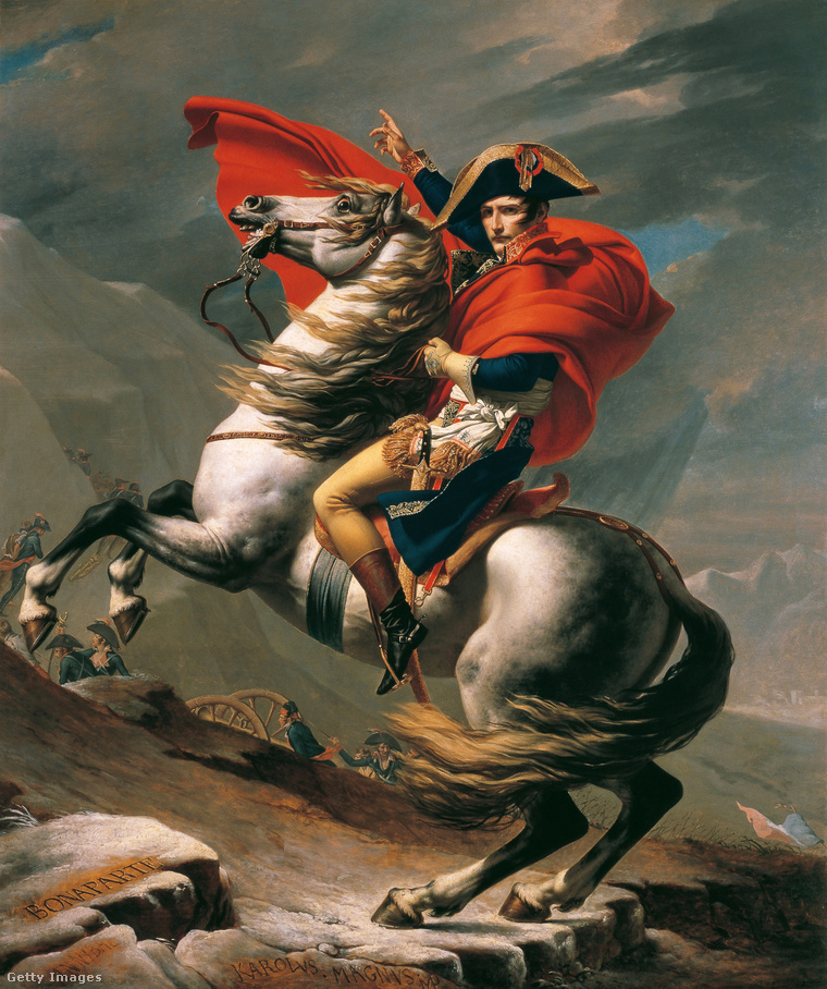 Egy Bonaparte Napóleonról készült festmény. (Fotó: Gwengoat / Getty Images Hungary)