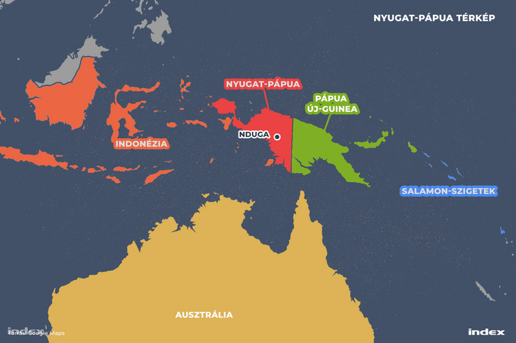 nyugatpápua térkép