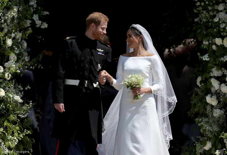 Harry herceg és Meghan Markle, miután kimondták a boldogító igent