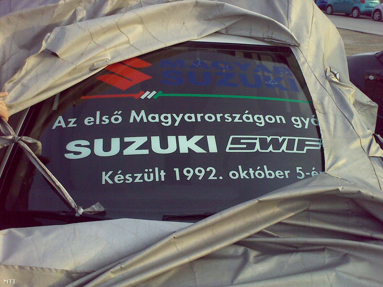 Ez már nem próbaautó, hanem az első szériagyártású magyar Suzuki