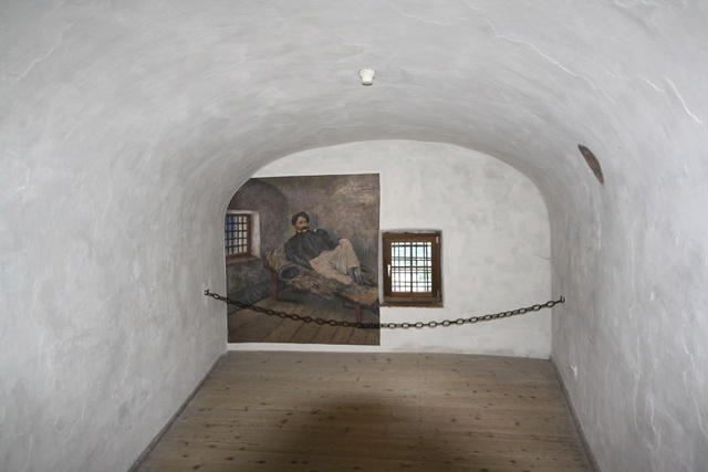 Rózsa Sándor cellája a kufsteini börtönben