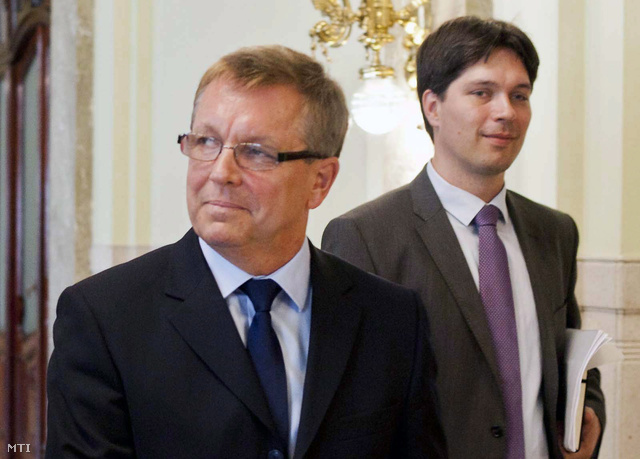 Matolcsy György a Magyar Nemzeti Bank elnöke és Balog Ádám alelnök