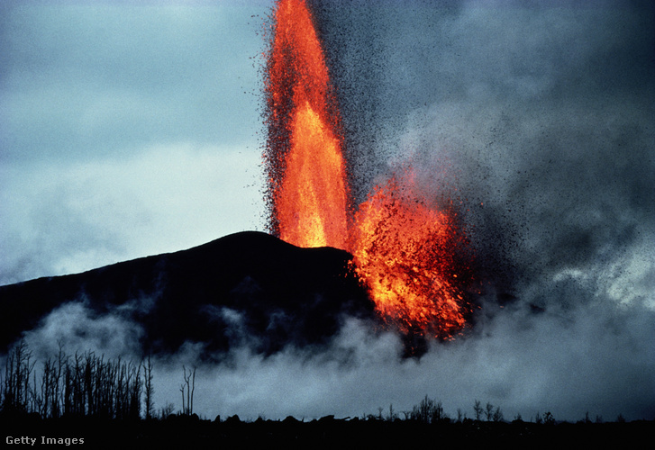A Kilauea vulkán lávaszökőkútja
