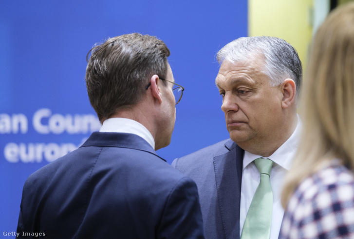 Ulf Kristersson és Orbán Viktor 2023-ban