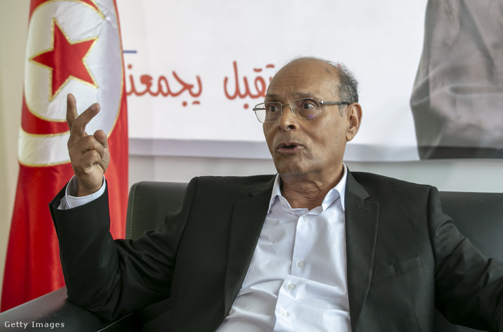 Monszef Marzúki Tuniszban, 2019. szeptember 1-jén