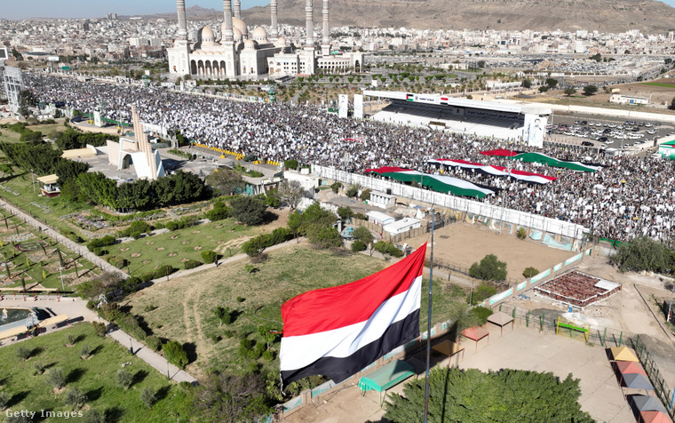 Jemeni tüntetés. (Fotó: Mohammed Hamoud / Getty Images Hungary)