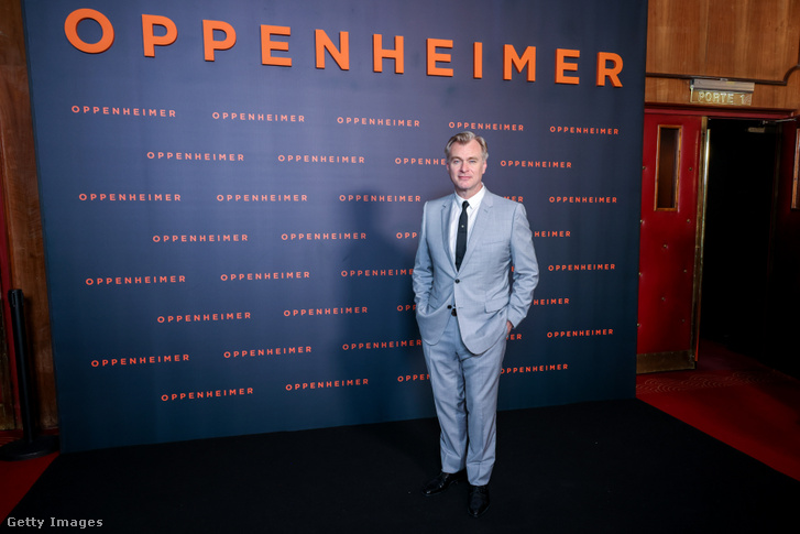 Christopher Nolan részt vesz az Oppenheimer premierjén a Cinema Le Grand Rex moziban 2023. július 11-én Párizsban, Franciaországban