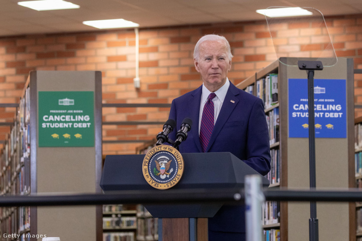 Joe Biden amerikai elnök ellátogat Culver Citybe a Julian Dixon kampánya alkalmából a kaliforniai Los Angelesben, az Egyesült Államokban 2024. február 21-én