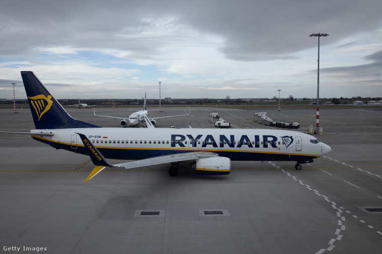 Egy a Ryanair által használt Boeing. (Fotó: Bloomberg / Getty Images Hungary)