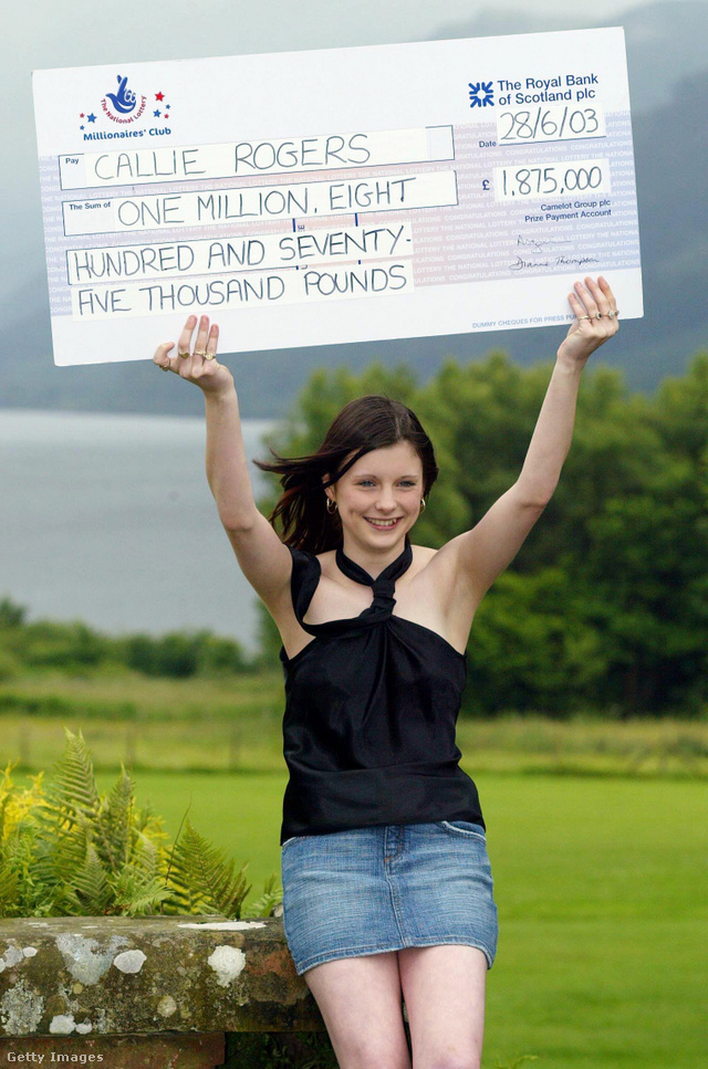 Callie Rogers 16 évesen lett a legfiatalabb brit lottónyertes
