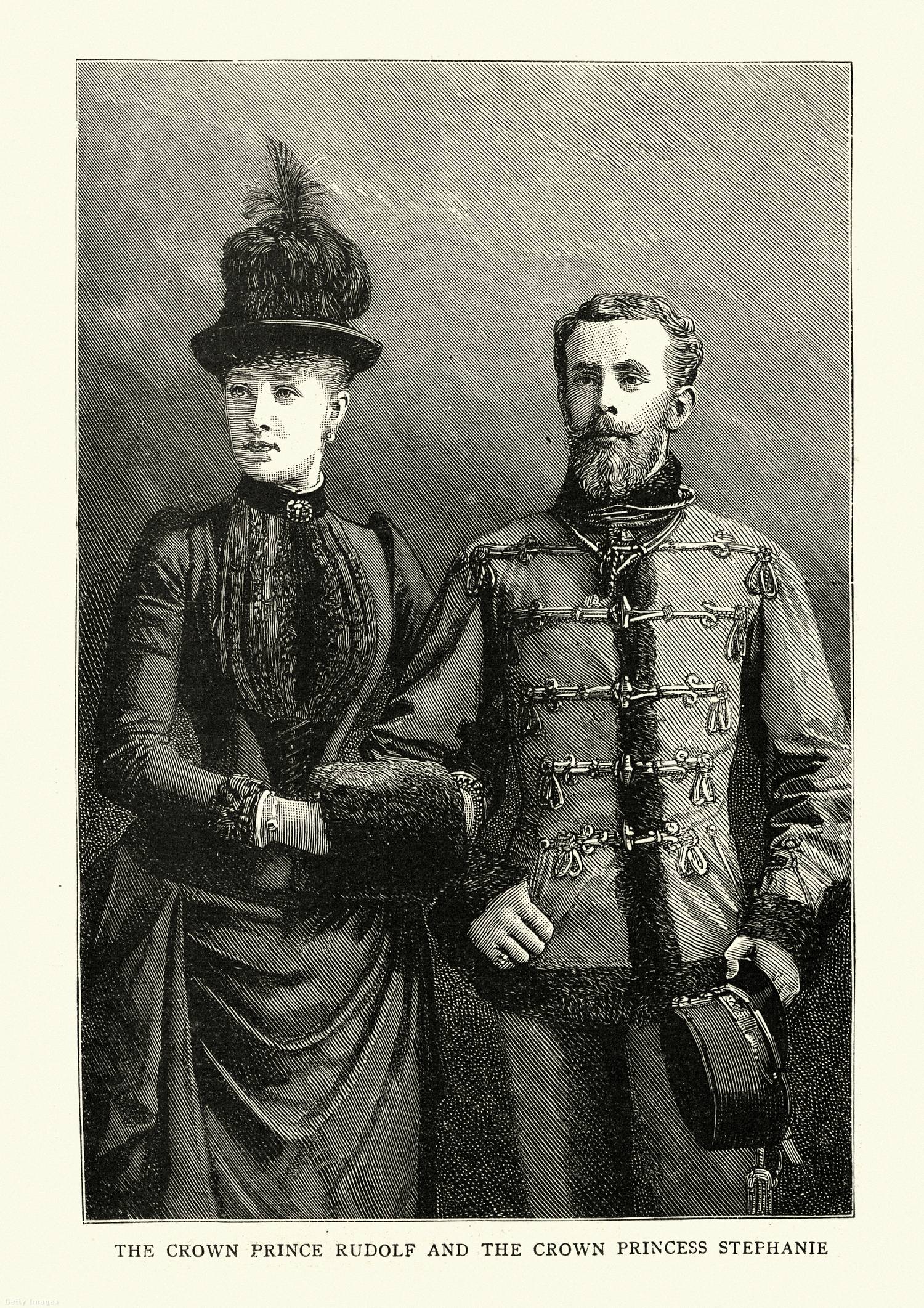 Rudolf herceg és felesége, Stefánia.
