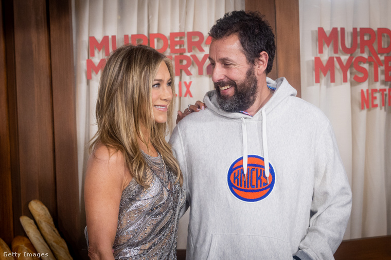 Jennifer Aniston és Adam Sandler. (Fotó: Emma McIntyre / Getty Images Hungary)