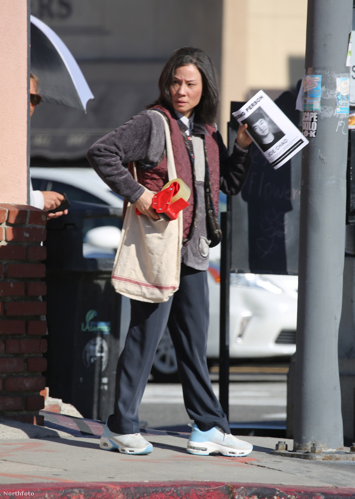 Lucy Liu szinte felismerhetetlen volt új filmjének Los Angeles-i forgatásán
