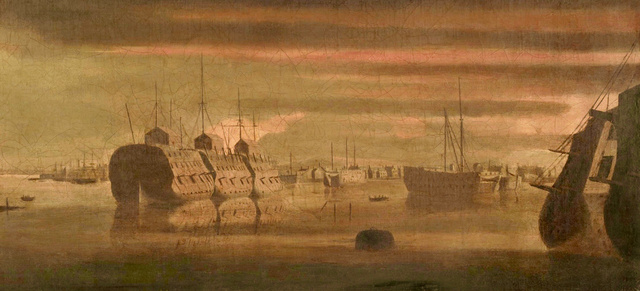 Börtönként funkcionáló állóhajók a Temzén