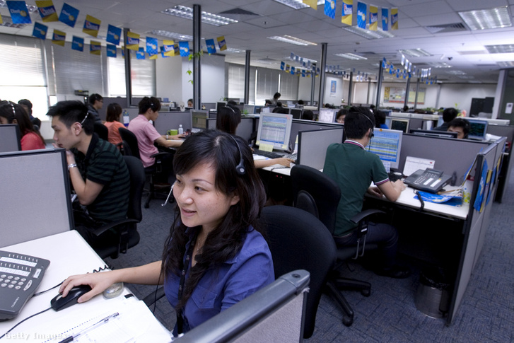 A Citigroup adatfeldolgozó központja Guangzhou Guangdong tartományban, Kínában, 2010. május 26-án