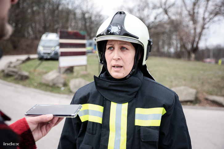 Némethy Zita, a Pest vármegyei tűzoltóság helyettes szóvivője