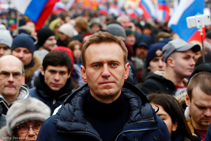 Alekszej Navalnij Moszkvában 2019. február 24-én